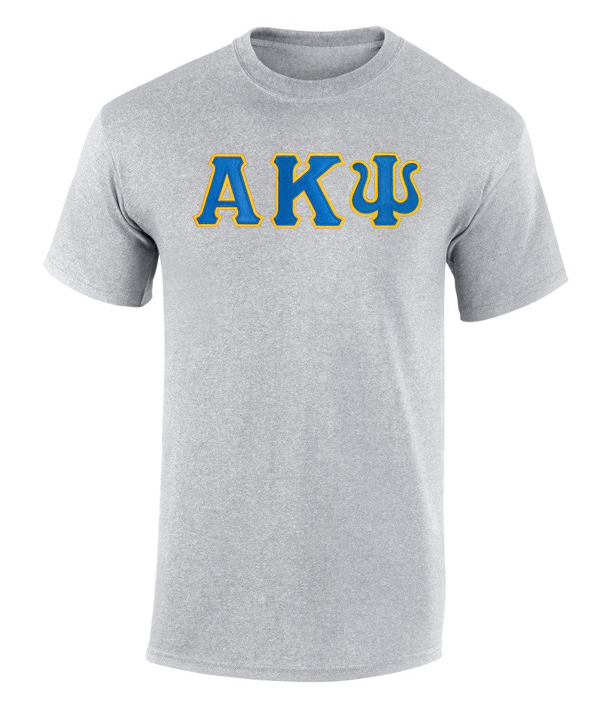 Alpha Kappa Psi Twill Letter Tee