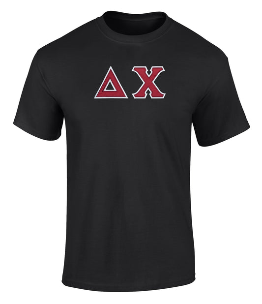 Delta Chi Twill Letter Tee