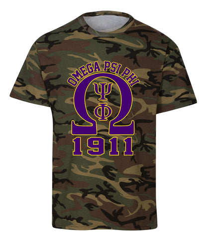 Omega Psi Phi Fraternity Big Omega Graphic T Shirt