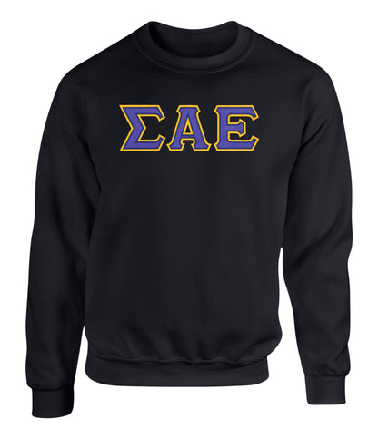 Sigma Alpha Epsilon Twill Letter Crewneck Sweatshirt