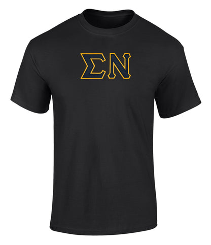 Sigma Nu Twill Letter Tee