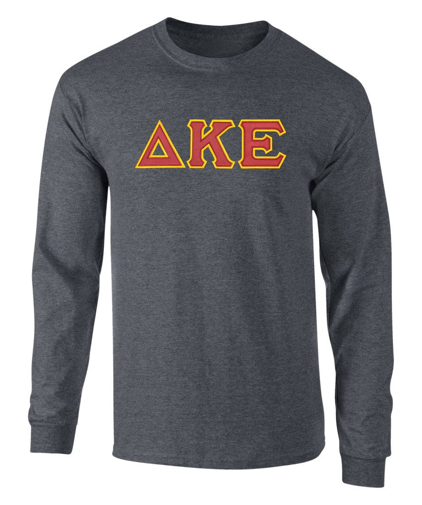 Delta Kappa Epsilon Twill Letter Long Sleeve Tee