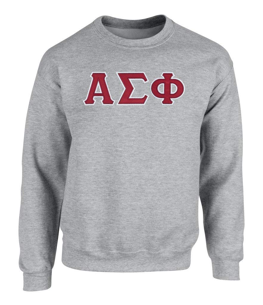 Alpha Sigma Phi Twill Letter Crewneck Sweatshirt