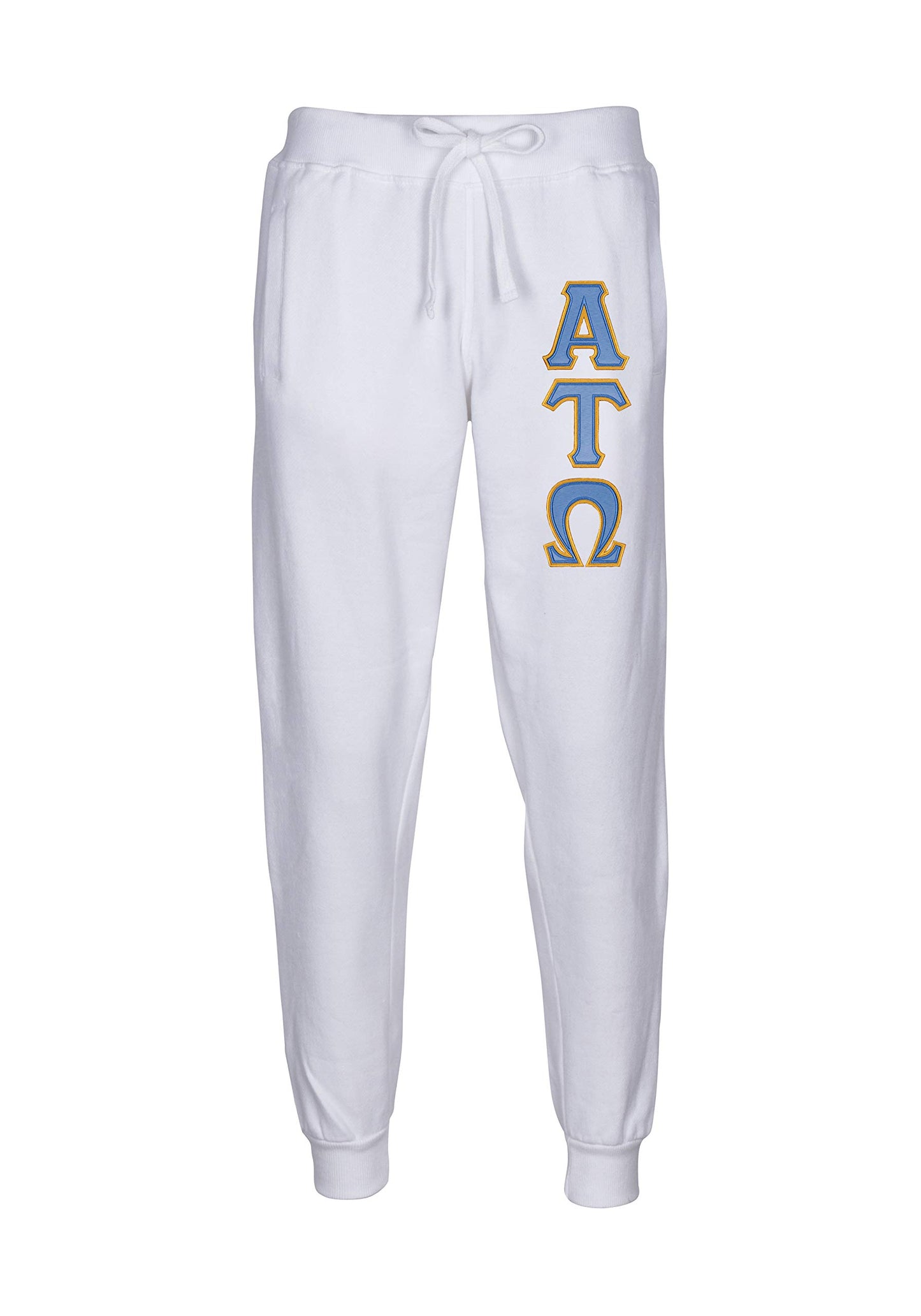 Alpha Tau Omega Embroidered Twill Letter Joggers