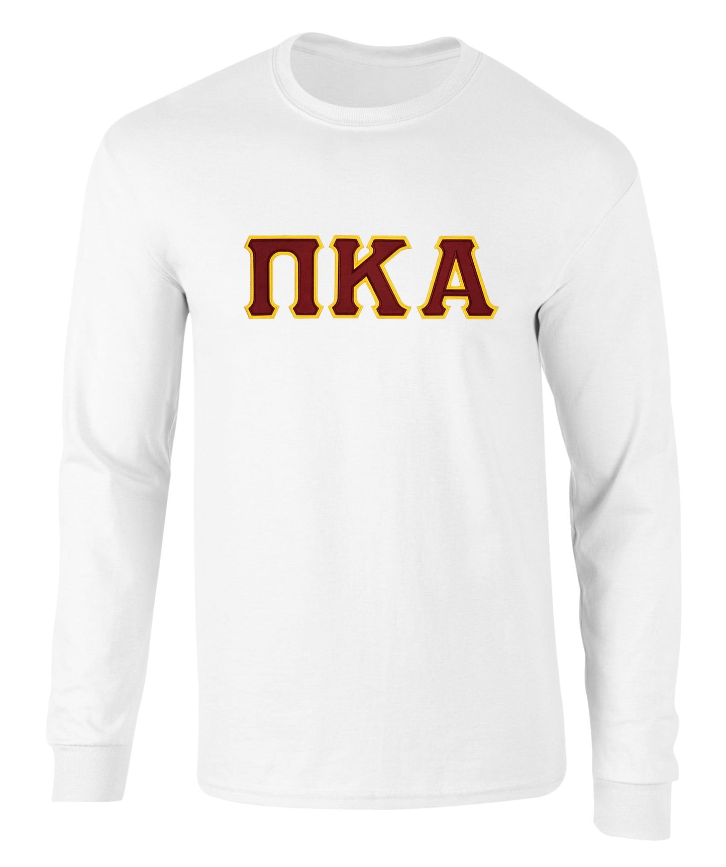 Pi Kappa Alpha Twill Letter Long Sleeve T Shirt