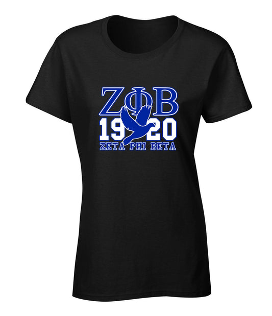 Zeta Phi Beta Sorority Collage Graphic T Shirt