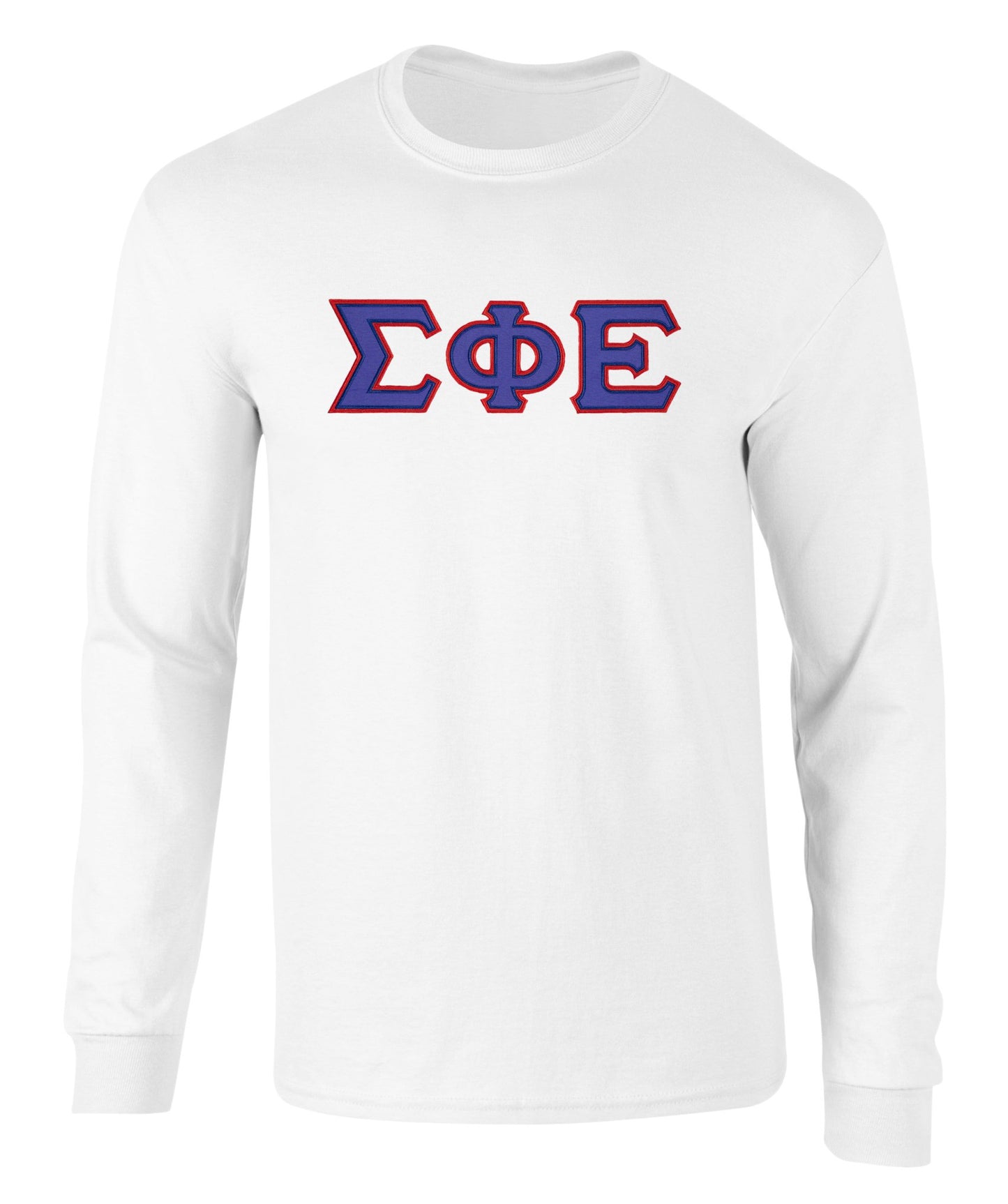 Sigma Phi Epsilon Twill Letter Long Sleeve Tee