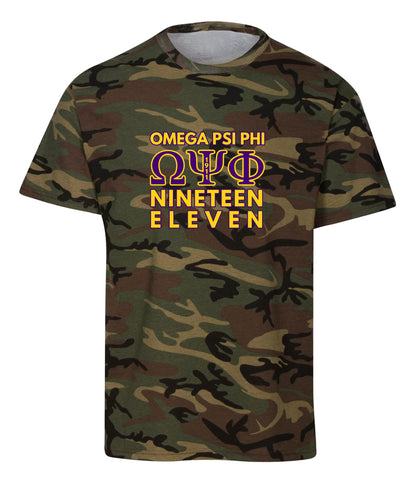 Omega Psi Phi Fraternity Nineteen Eleven Graphic T Shirt