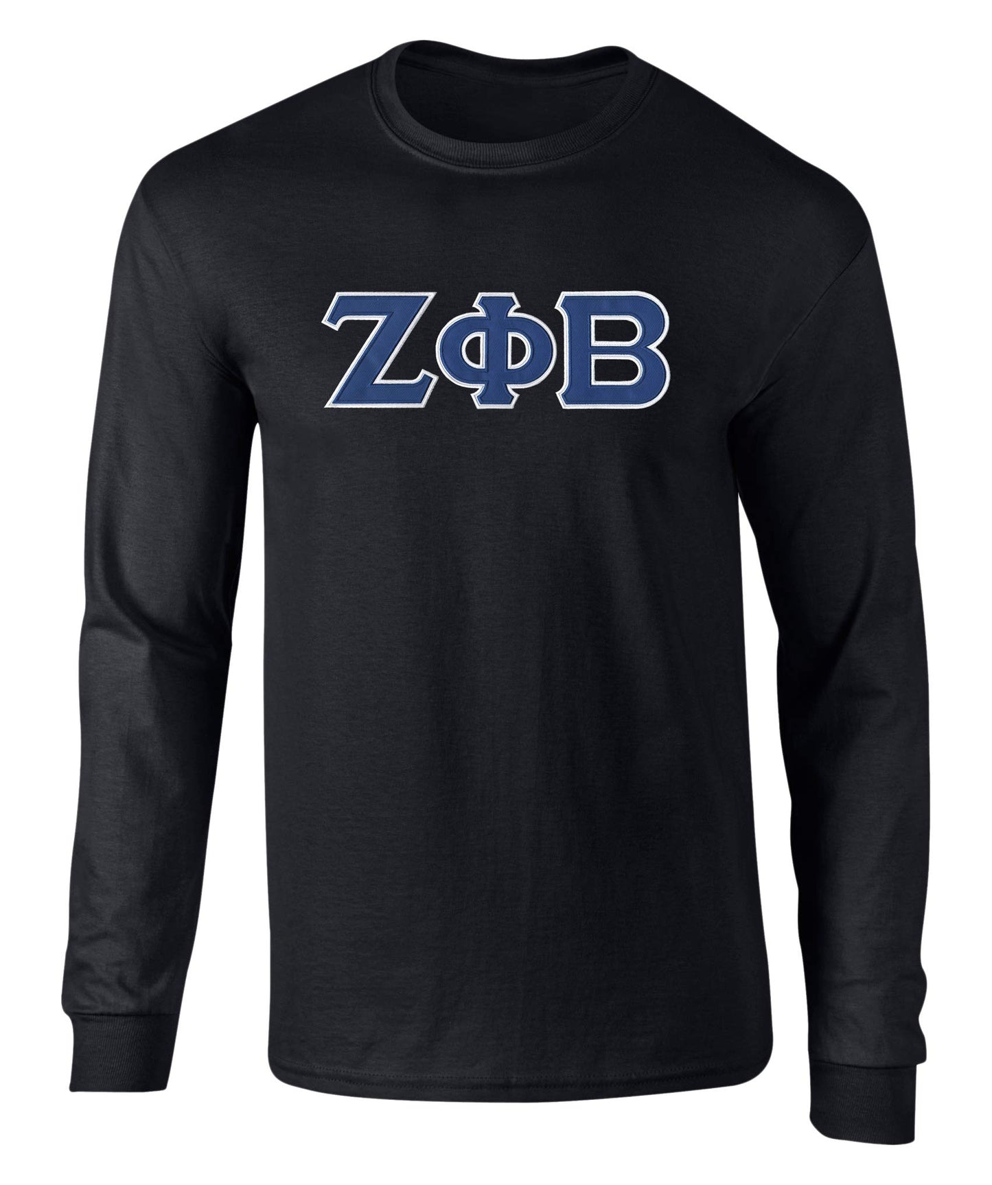 Zeta Phi Beta Embroidered Twill Letter Long Sleeve Tee