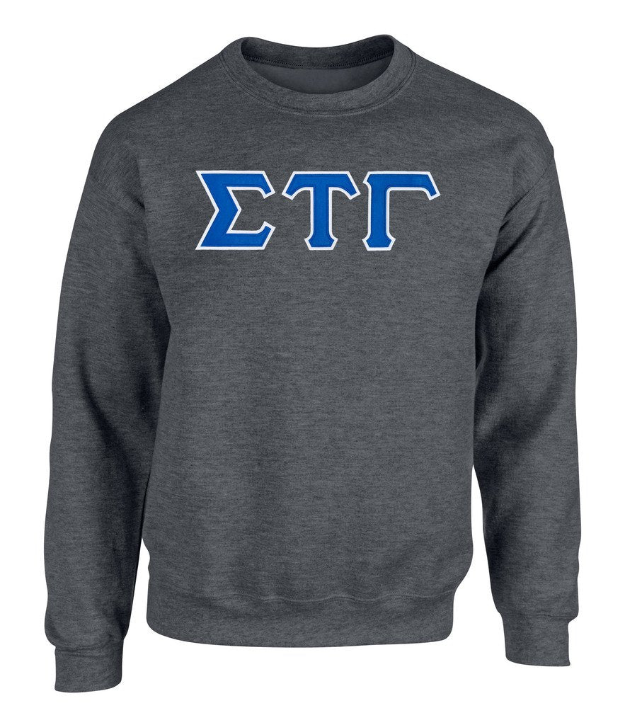 Sigma Tau Gamma Twill Letter Crewneck Sweatshirt