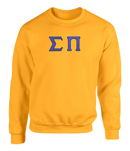 Sigma Pi Twill Letter Crewneck Sweatshirt