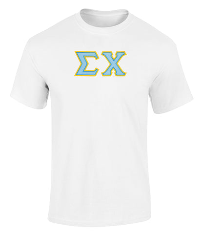 Sigma Chi Twill Letter Tee