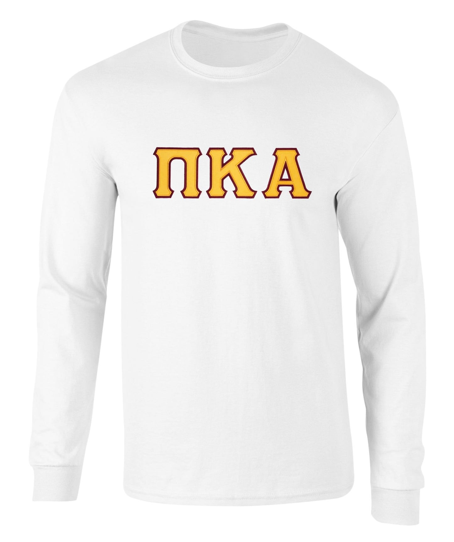 Pi Kappa Alpha Twill Letter Long Sleeve T Shirt