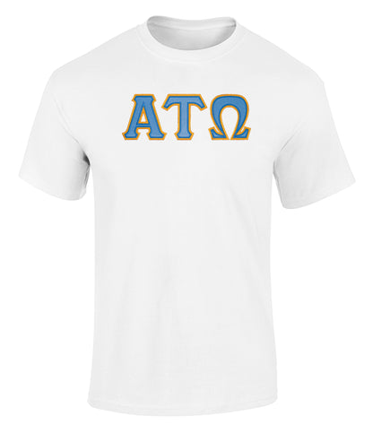 Alpha Tau Omega Twill Letter Tee