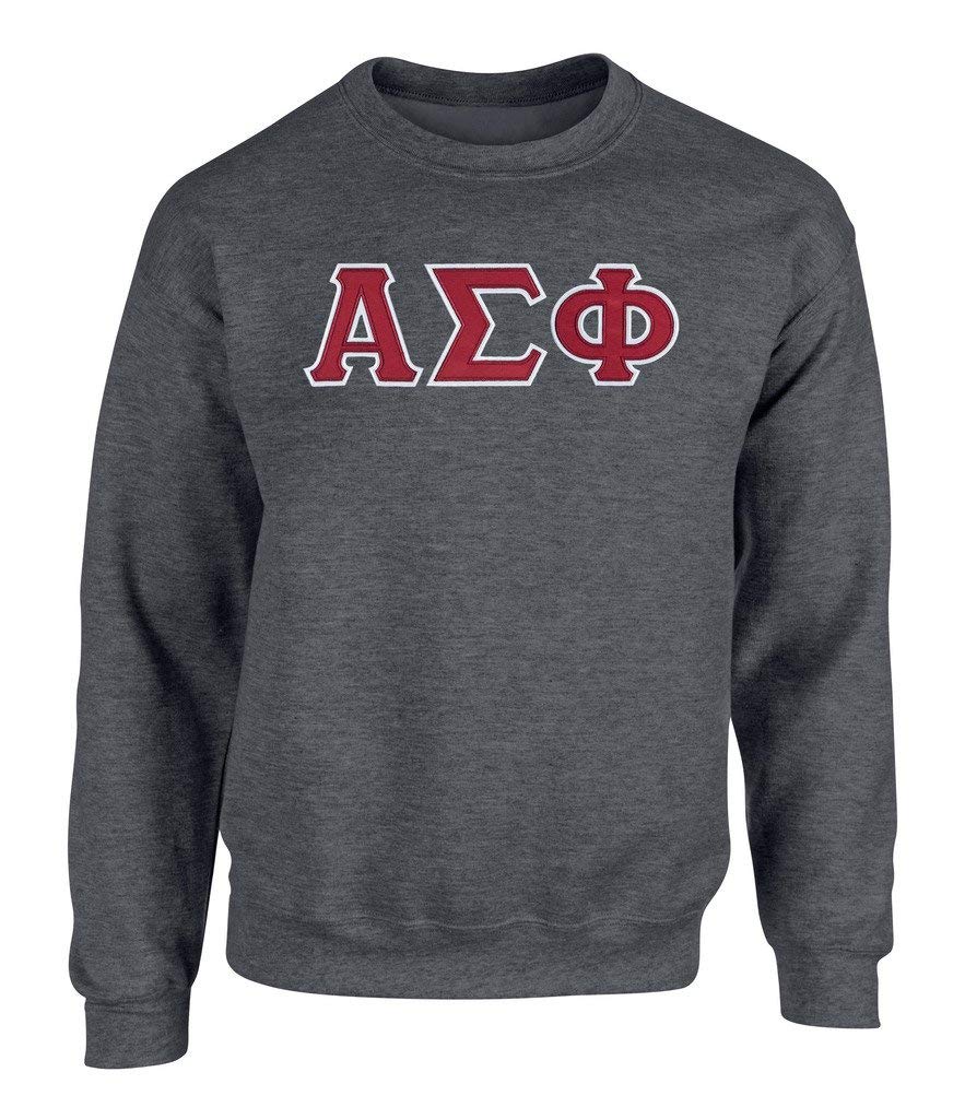 Alpha Sigma Phi Twill Letter Crewneck Sweatshirt