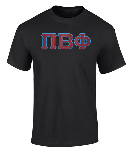 Pi Beta Phi Twill Letter T Shirt