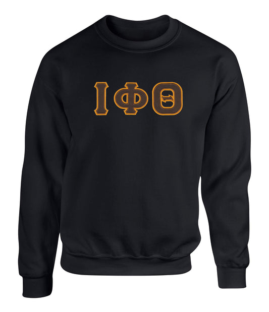 Iota Phi Theta Twill Letter Crewneck Sweatshirt