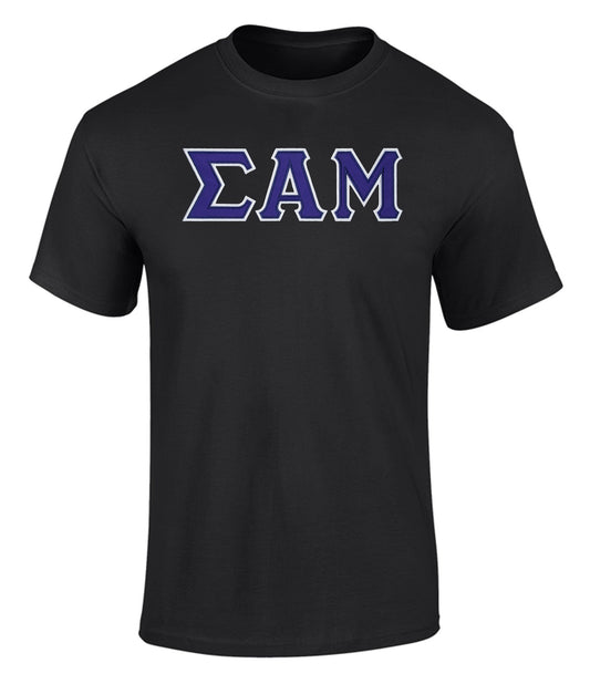 Sigma Alpha Mu Twill Letter Tee