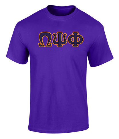 Omega Psi Phi Embroidered Twill T Shirt