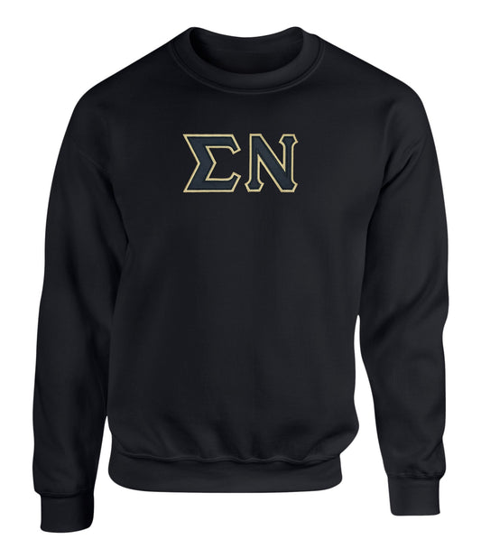 Sigma Nu Twill Letter Crewneck Sweatshirt