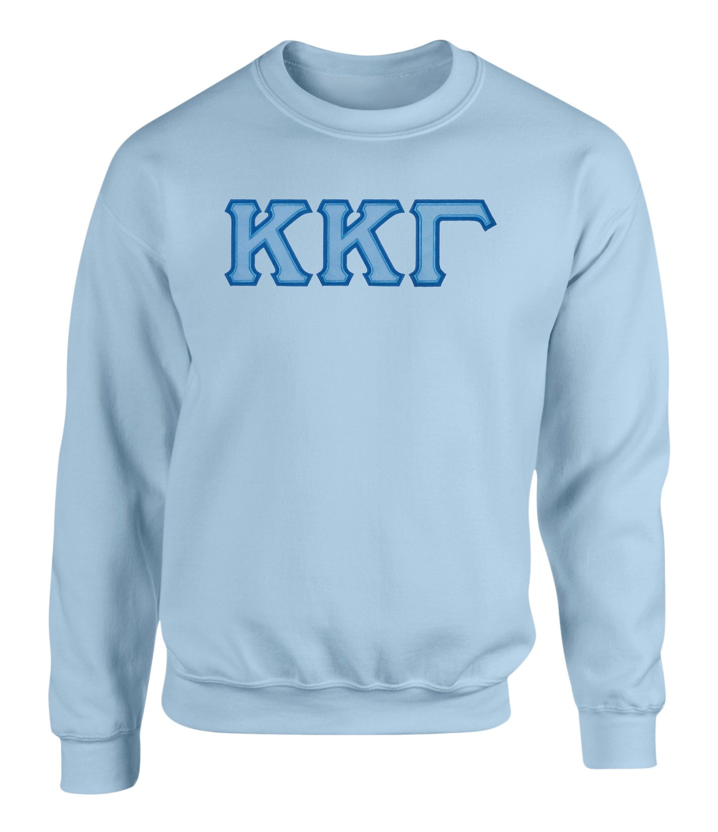 Kappa Kappa Gamma Twill Letter Crewneck Sweatshirt