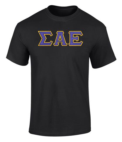 Sigma Alpha Epsilon Twill Letter Tee