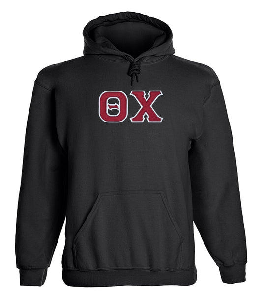 Theta Chi Twill Letter Hoody