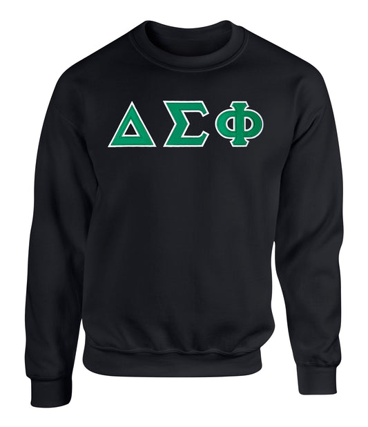 Delta Sigma Phi Twill Letter Crewneck Sweatshirt