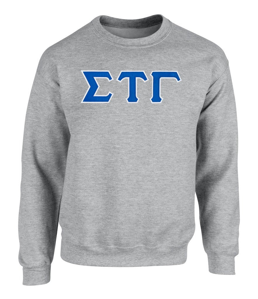 Sigma Tau Gamma Twill Letter Crewneck Sweatshirt