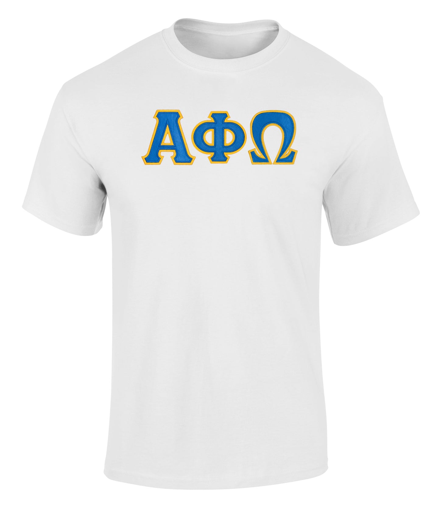 Alpha Phi Omega Twill Letter Tee