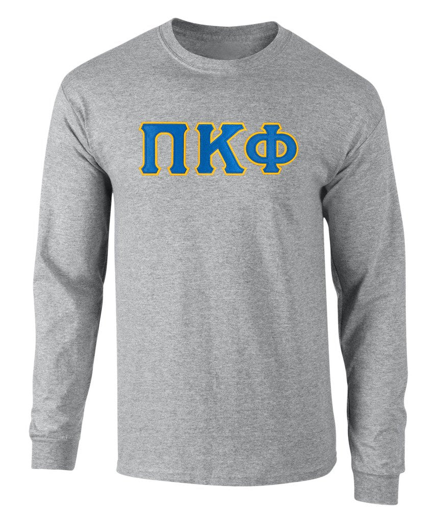 Pi Kappa Phi Twill Letter Long Sleeve Tee