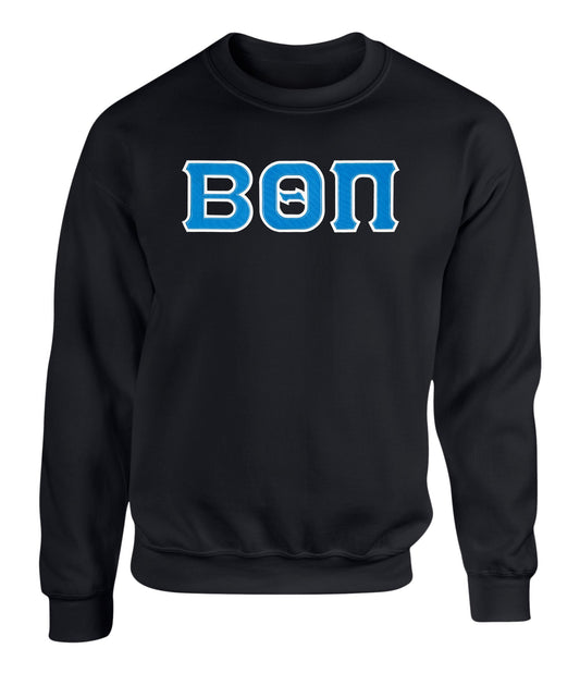 Beta Theta Pi Twill Letter Crewneck Sweatshirt