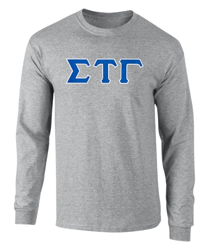 Sigma Tau Gamma Twill Letter Long Sleeve Tee