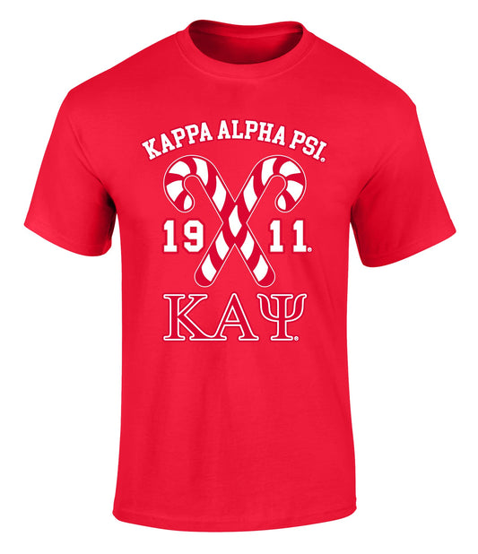 Kappa Alpha Psi Fraternity Canes Graphic Print Short Sleeve T Shirt