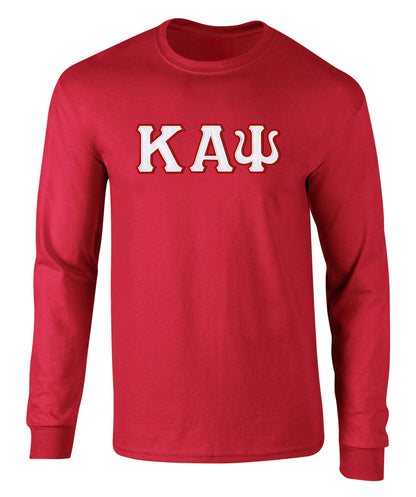 Kappa Alpha Psi Twill Letter Long Sleeve Tee