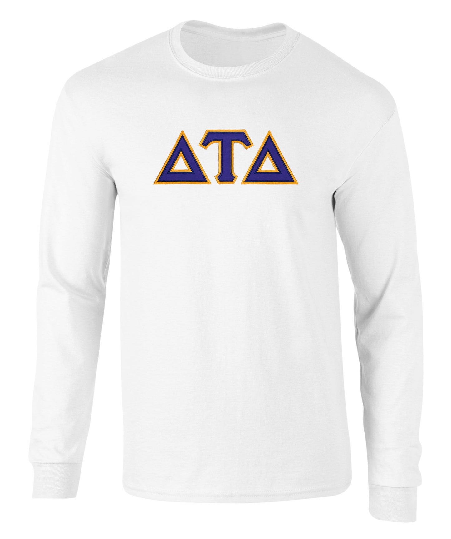 Delta Tau Delta Twill Letter Long Sleeve Tee