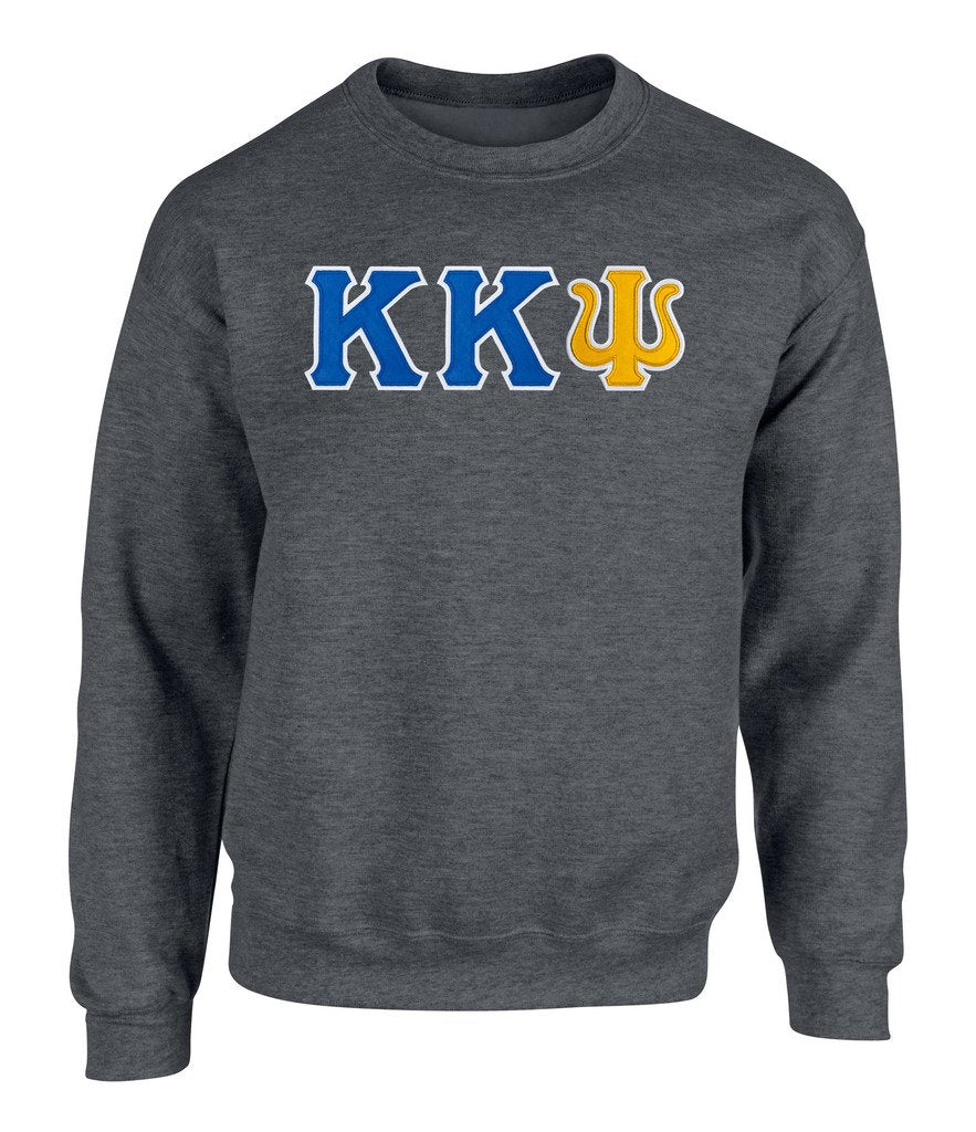 Kappa Kappa Psi Twill Letter Crewneck Sweatshirt