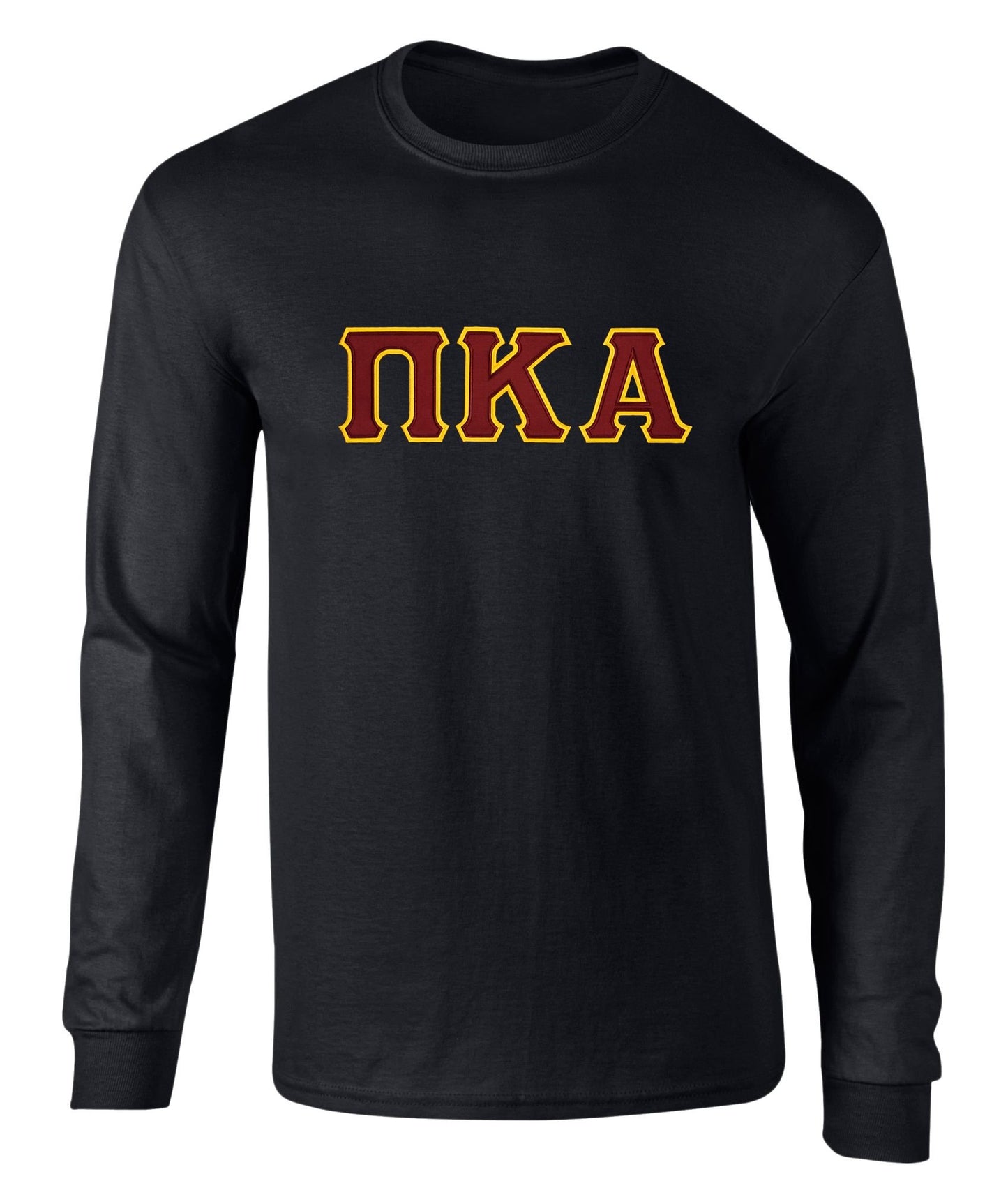 Pi Kappa Alpha Twill Letter Long Sleeve T Shirt