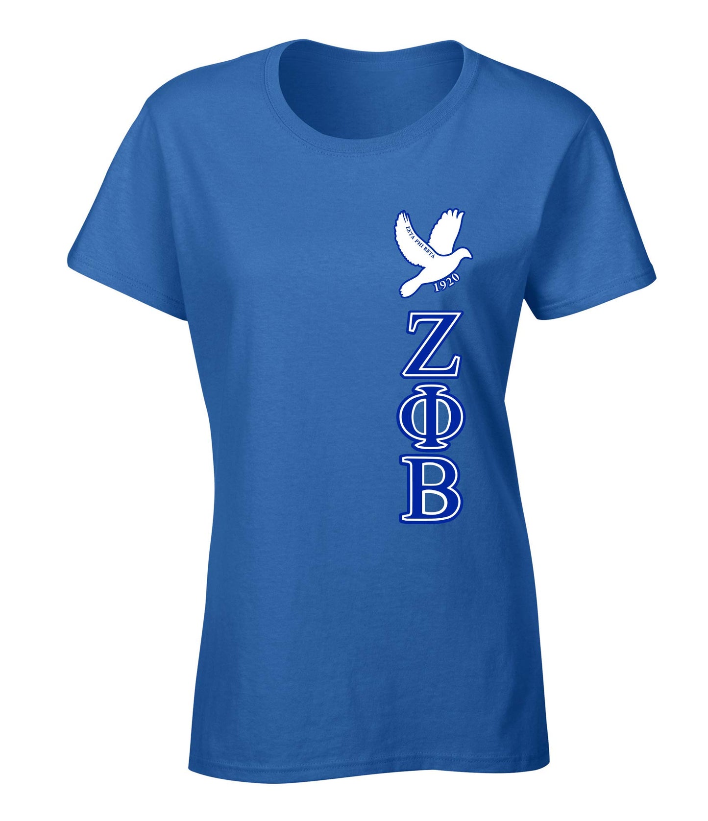 Zeta Phi Beta Sorority Vertical Graphic T Shirt