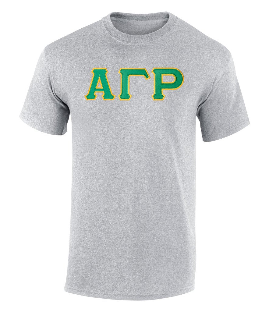 Alpha Gamma Rho Twill Letter Tee