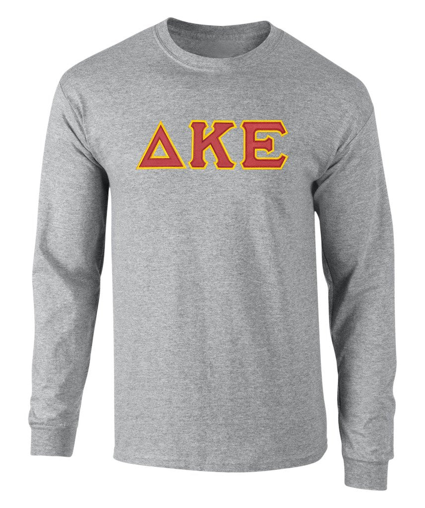 Delta Kappa Epsilon Twill Letter Long Sleeve Tee