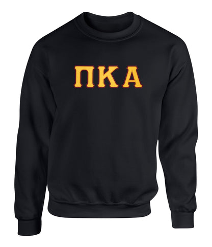 Pi Kappa Alpha Twill Letter Crewneck Sweatshirt