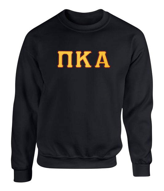 Pi Kappa Alpha Twill Letter Crewneck Sweatshirt