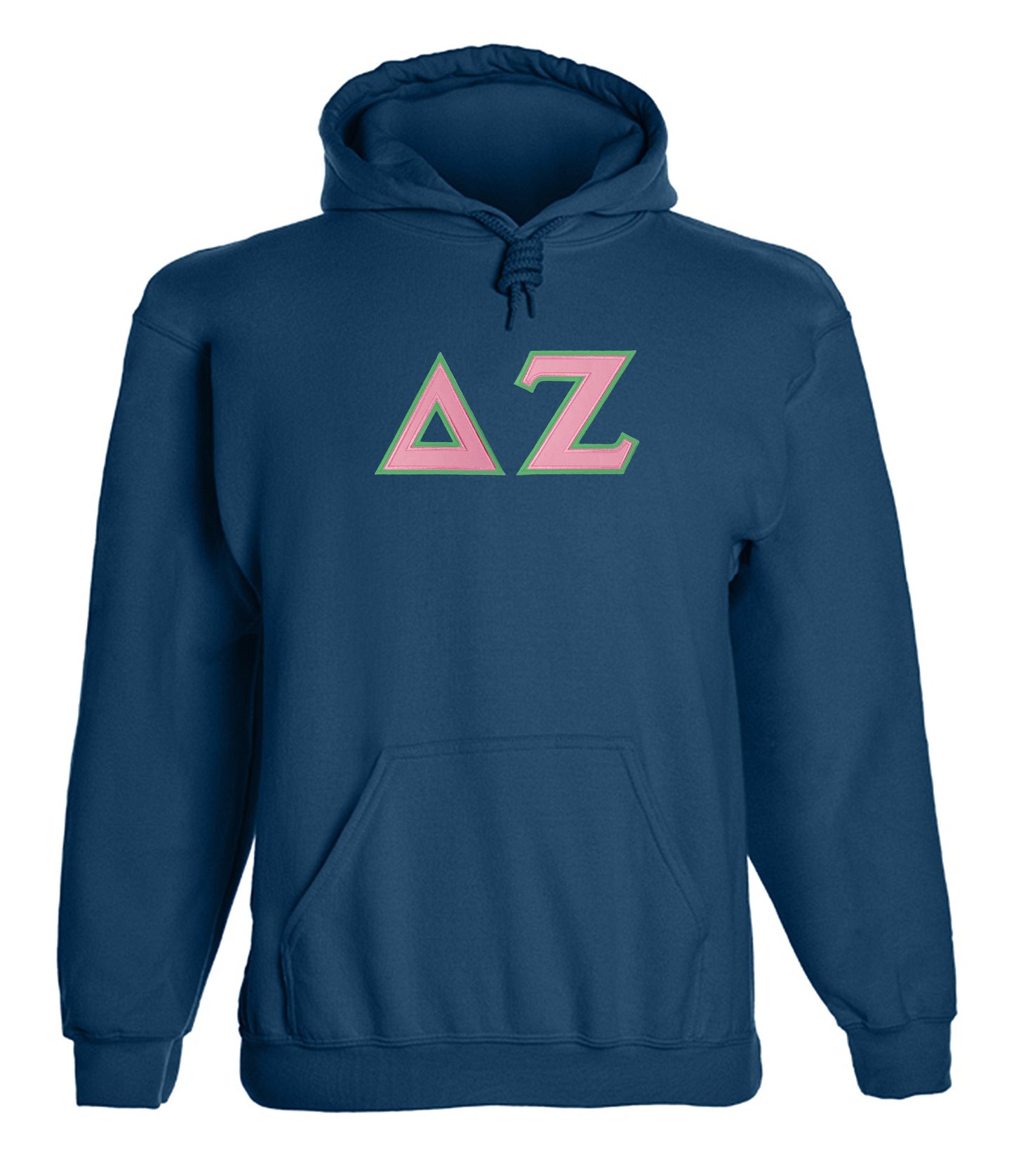 Delta Zeta Twill Letter Hoody