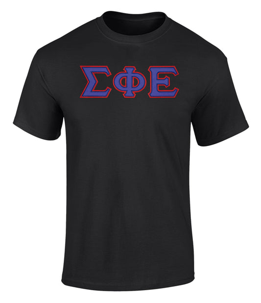 Sigma Phi Epsilon Twill Letter Tee