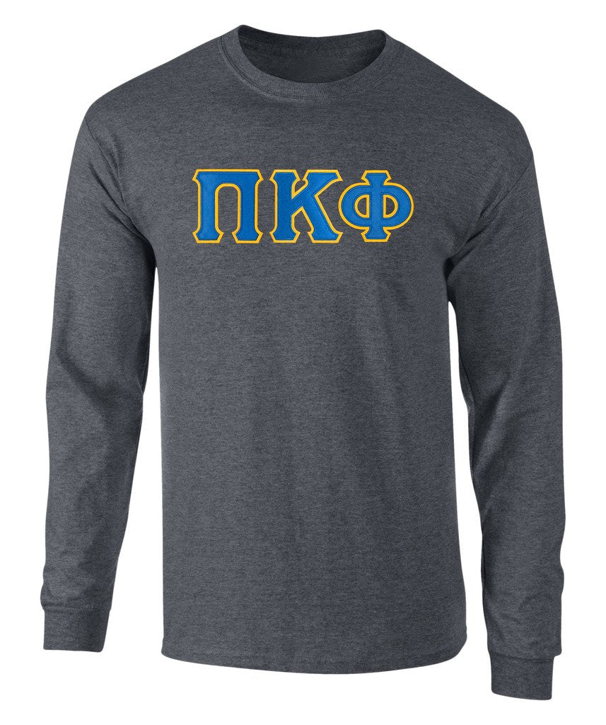 Pi Kappa Phi Twill Letter Long Sleeve Tee