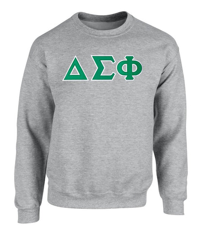 Delta Sigma Phi Twill Letter Crewneck Sweatshirt