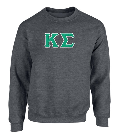 Kappa Sigma Twill Letter Crewneck Sweatshirt