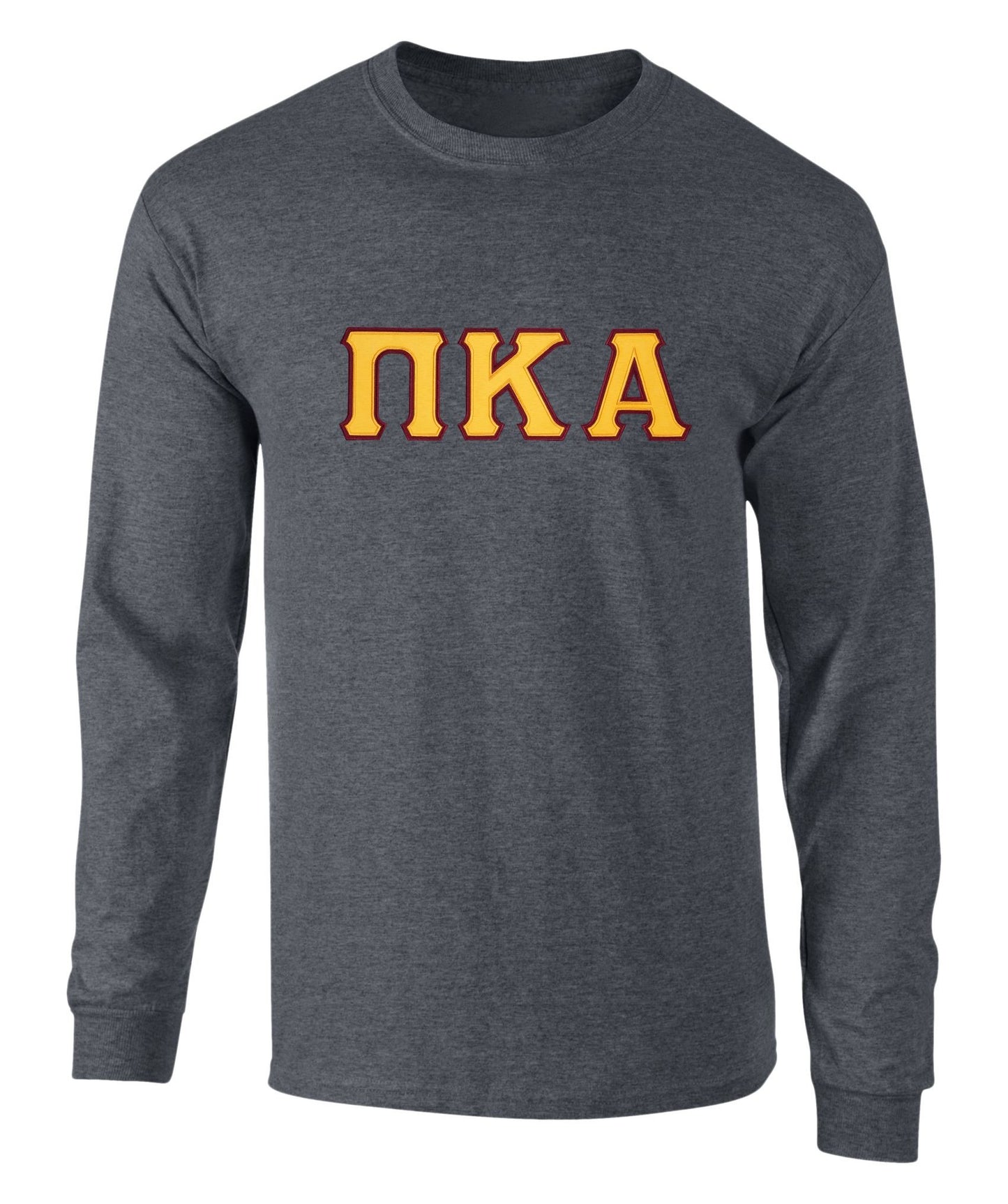 Pi Kappa Alpha Twill Letter Long Sleeve T Shirt