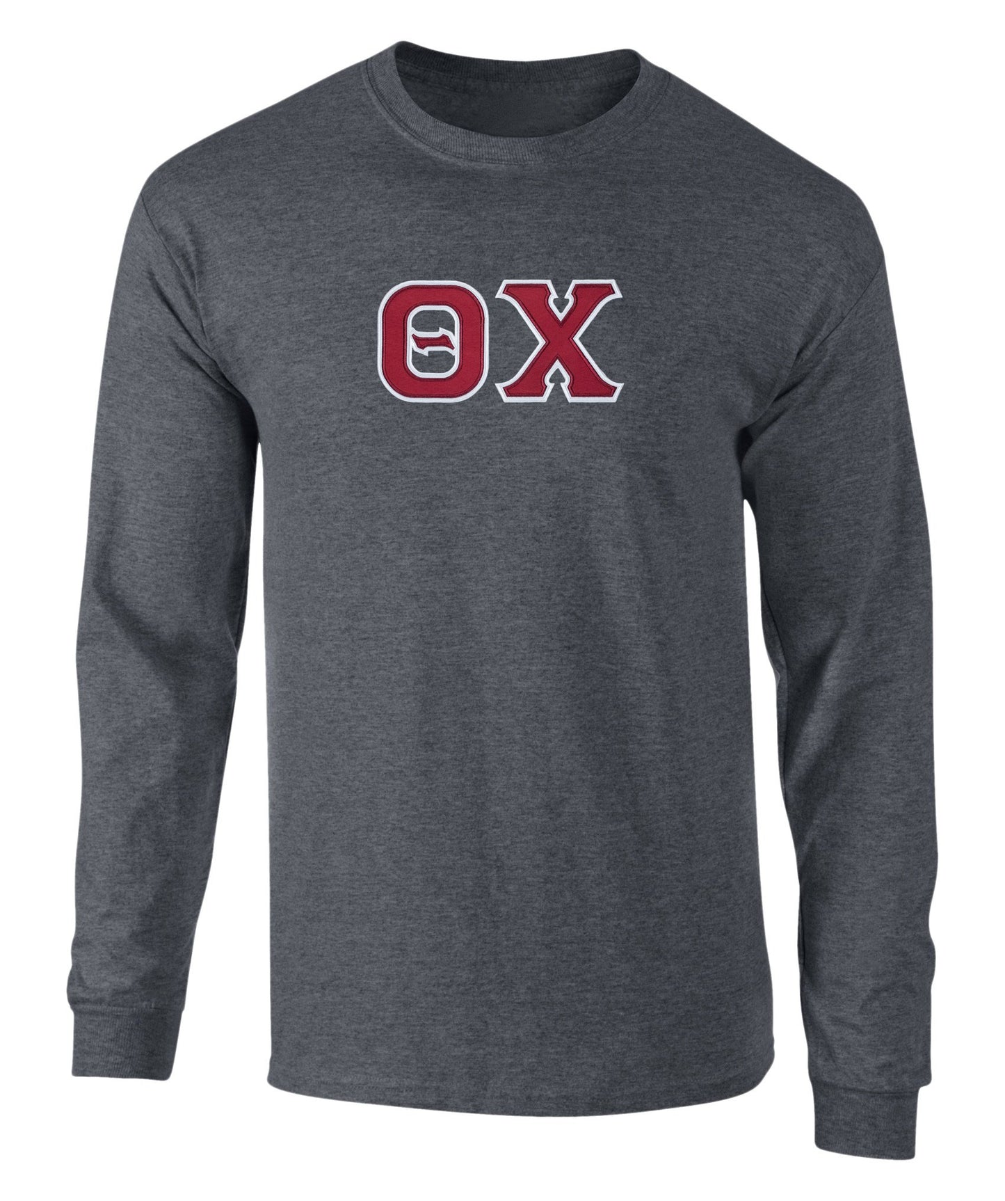 Theta Chi Twill Letter Long Sleeve Tee